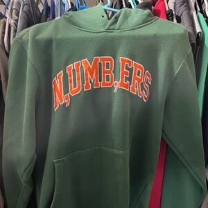 🍊Midnight Organic Numbers Hoodie Sz Medium